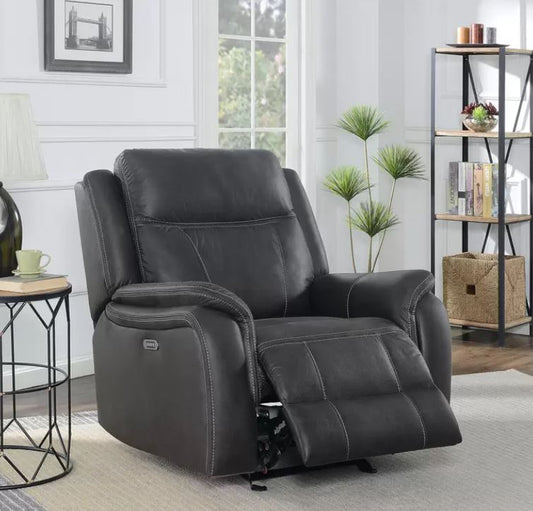 MorriSofa Parkwright Fabric Power Glider Recliner