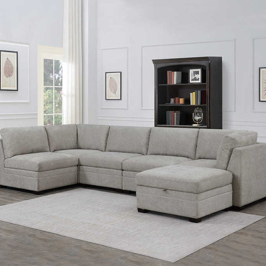 Tisdale 6-piece Modular Fabric Sectional