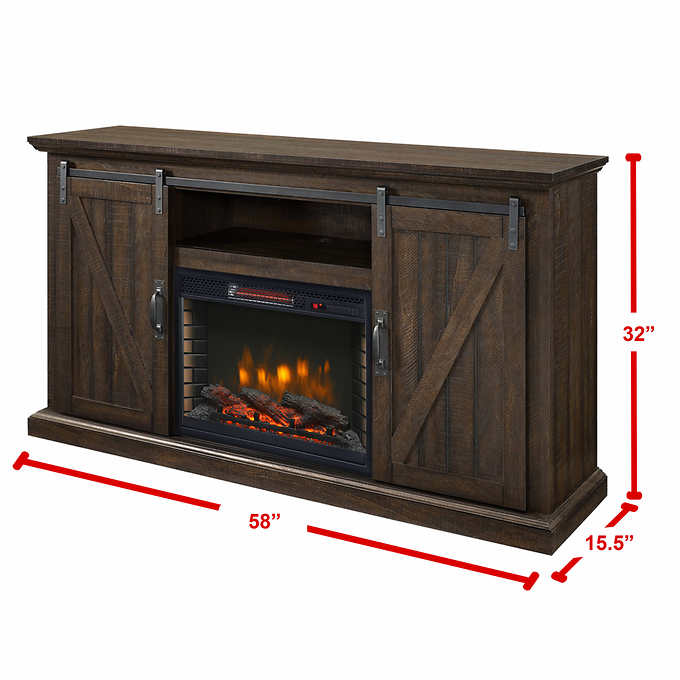 McKenna 58" Media LED Electric Fireplace