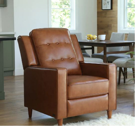 Holloway (Beckett) Mid-Century Leather Recliner