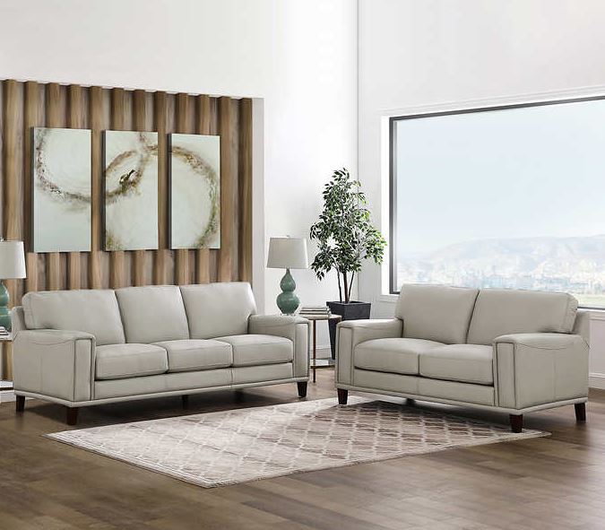 Jensen 2-piece Leather Set - Sofa, Loveseat