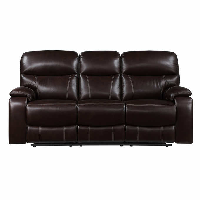 Fallon Leather Power Reclining Sofa with Power Headrests