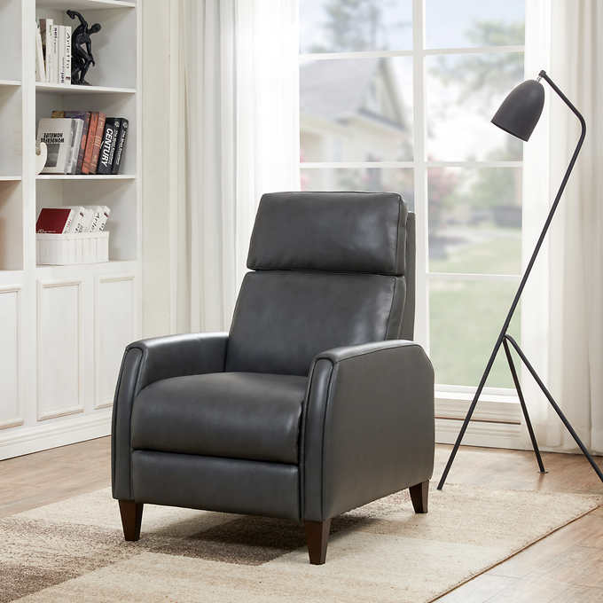 Decklyn Leather Pushback Recliner