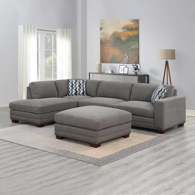 Penelope Fabric Sectional with Ottoman