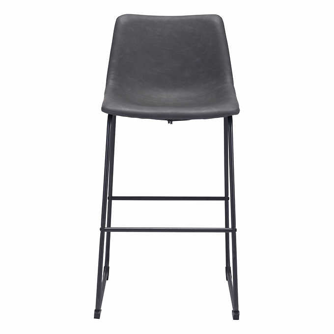 Kai 29” Barstool, 2-pack - Gray