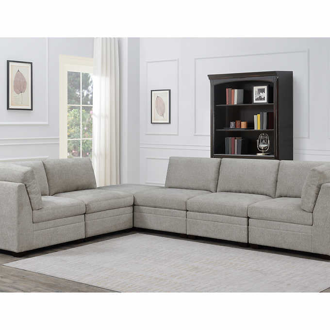 Tisdale 6-piece Modular Fabric Sectional