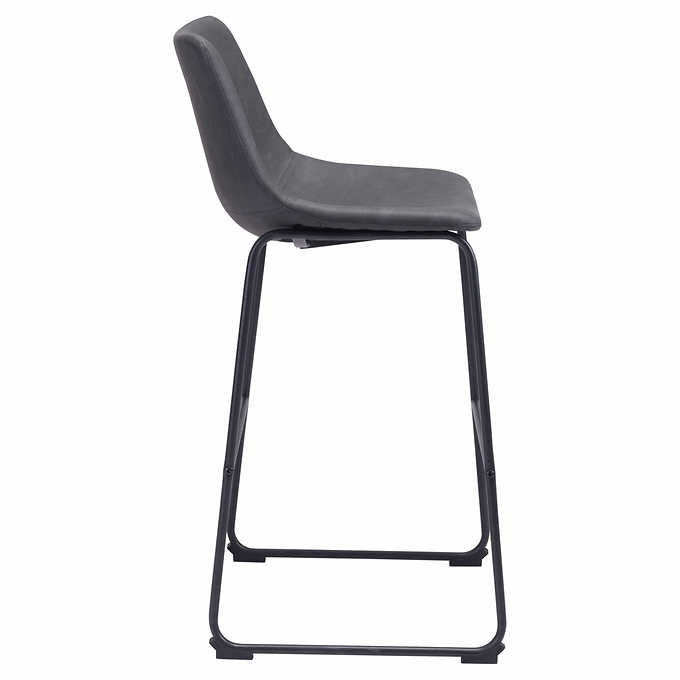Kai 29” Barstool, 2-pack - Gray