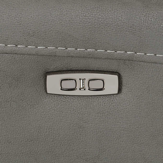 Argento 6-piece Fabric Power Reclining Sectional with Power Headrests