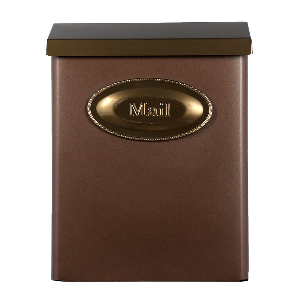 DESIGNER LOCKING WALL MOUNT MAILBOX