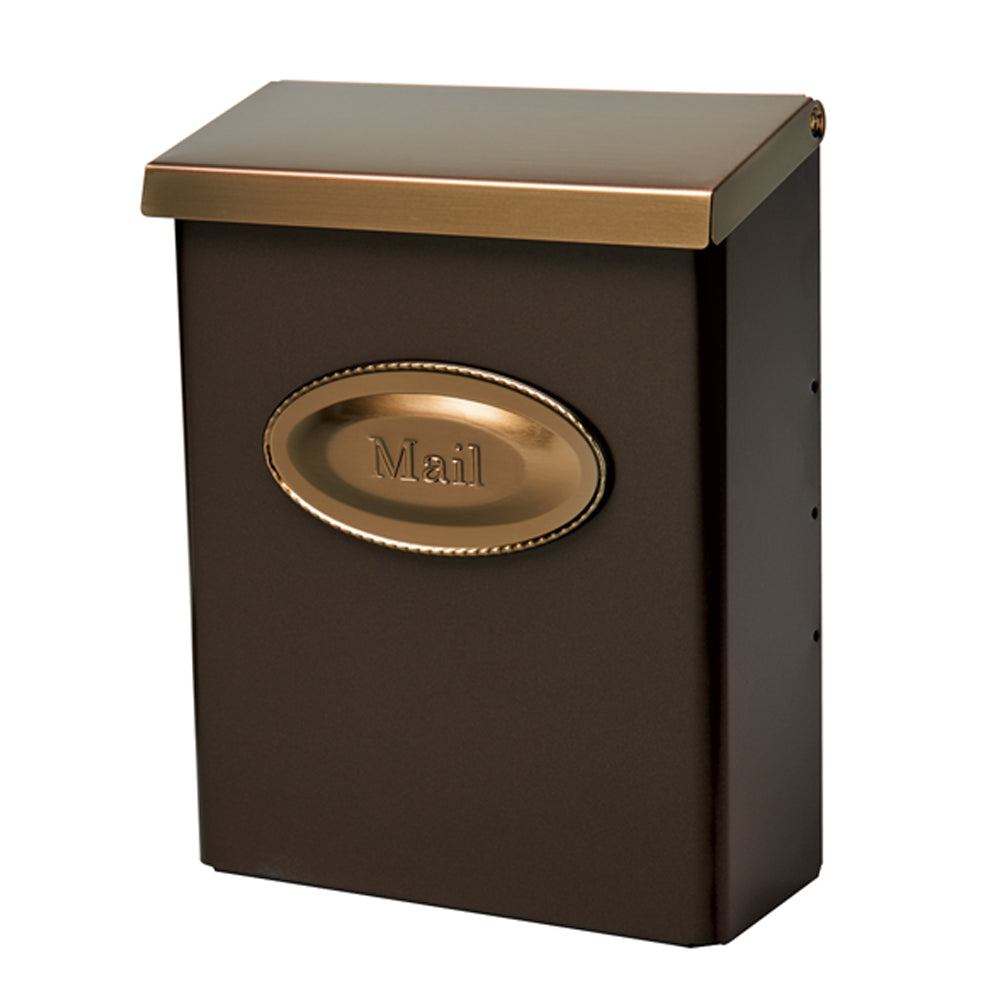 DESIGNER LOCKING WALL MOUNT MAILBOX