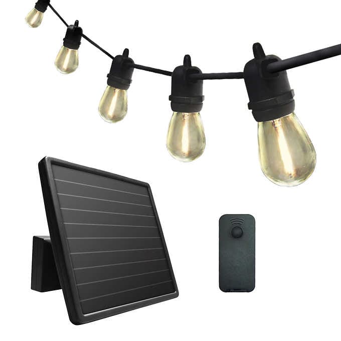 Sunforce 35' Solar String Lights with Remote Control 1600334