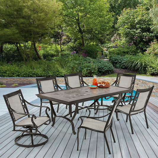 Agio Turner 7-piece Sling Dining Set